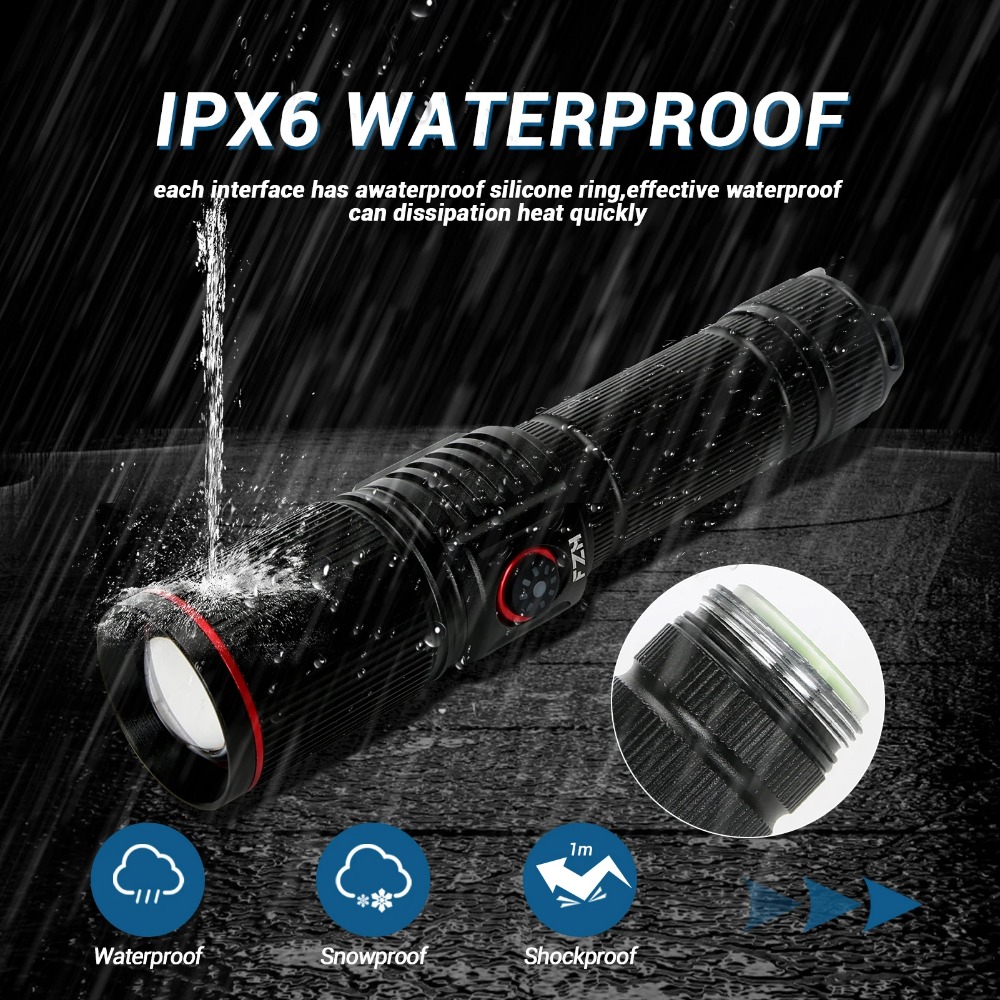 Potente linterna LED tipo C re - Energy Monitor Meter reseña y precio